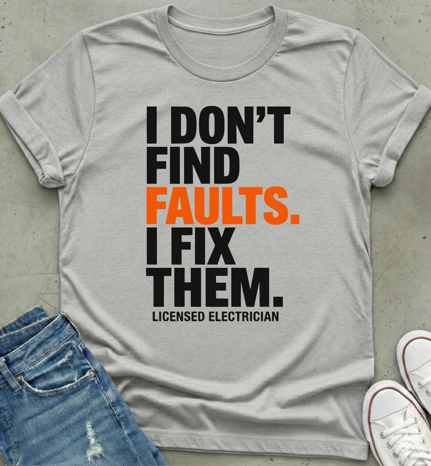 Licensed Electrician Statement Tee