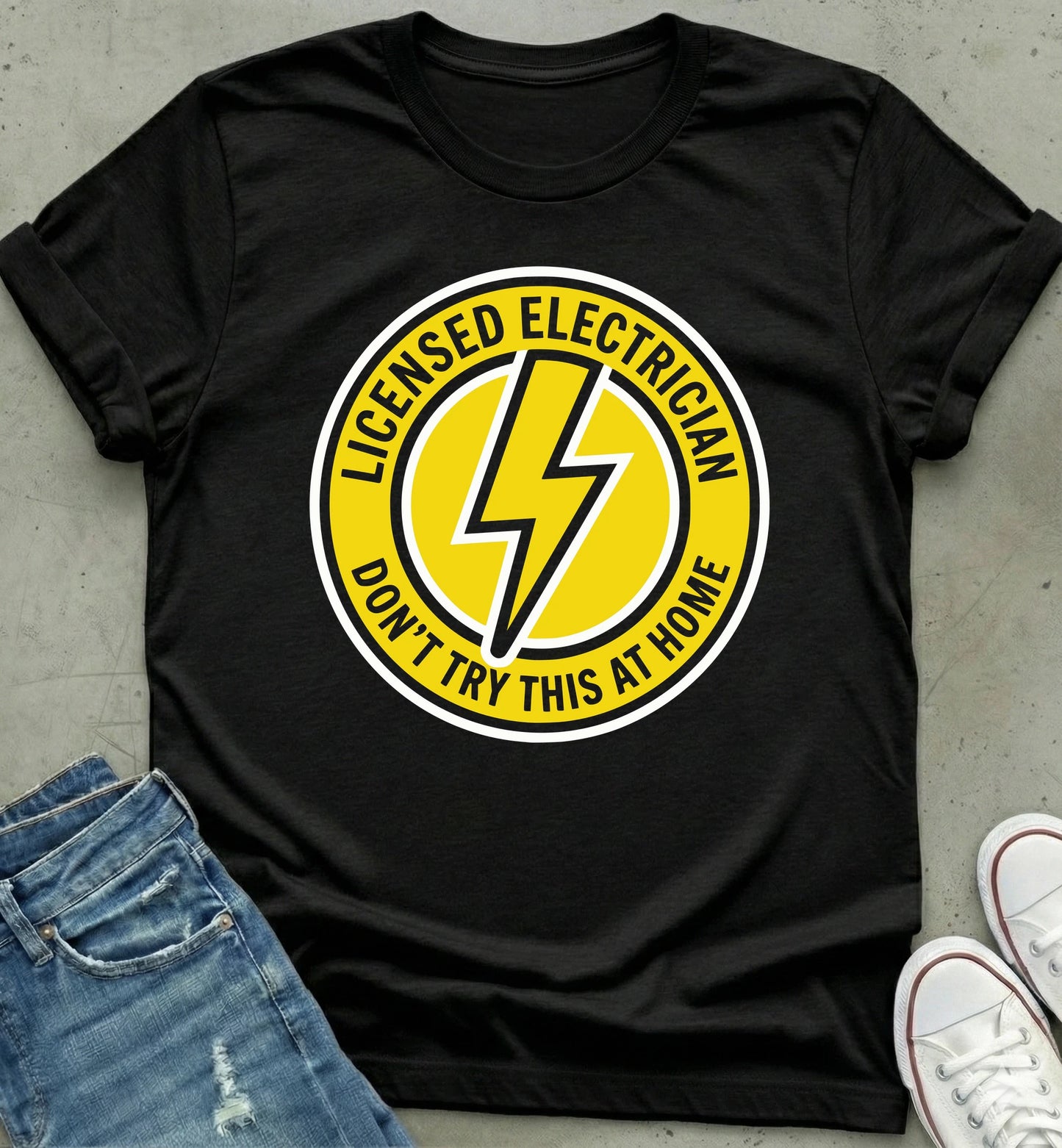 Licensed Electrician Badge Shirt