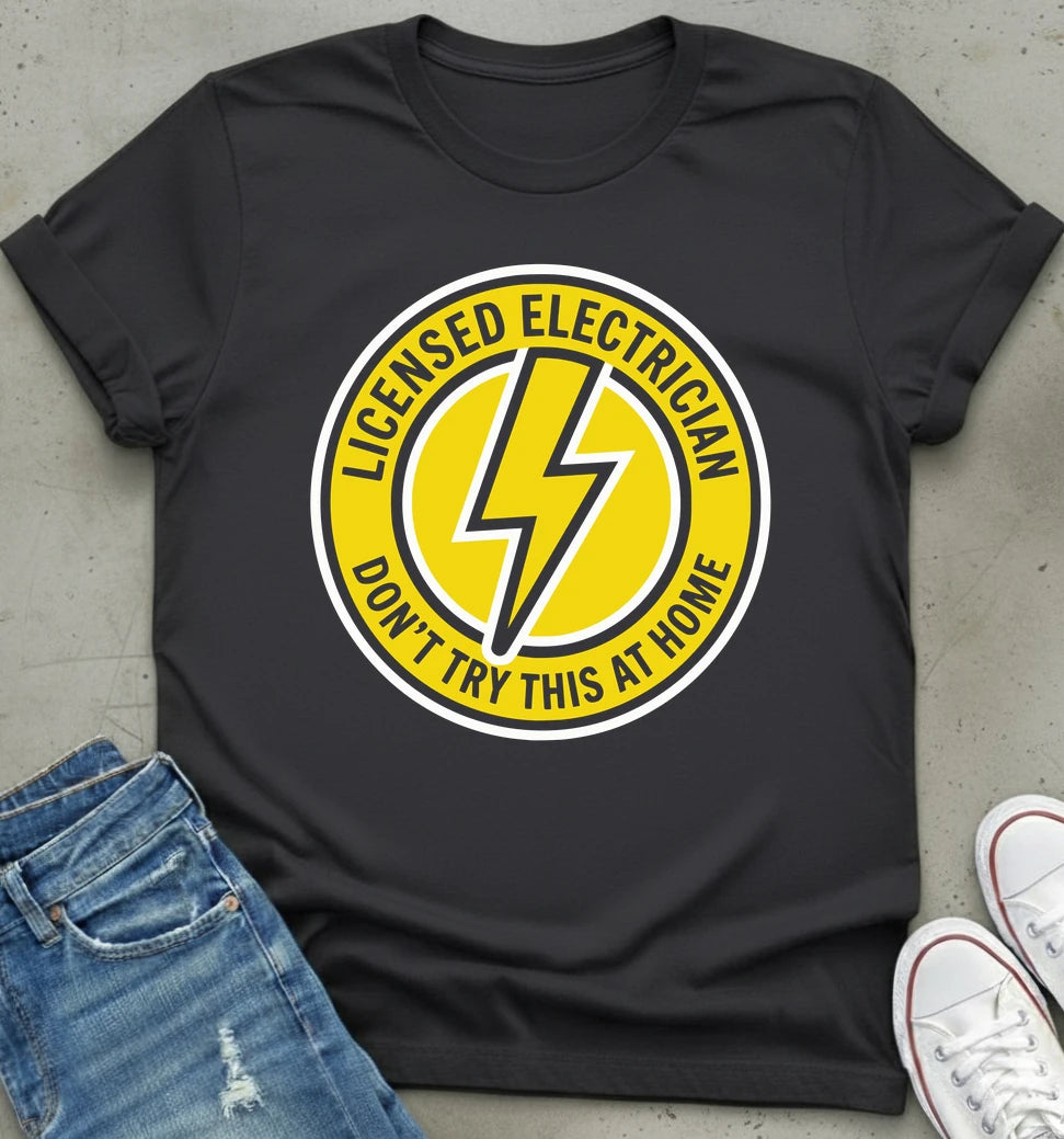 Licensed Electrician Badge Shirt