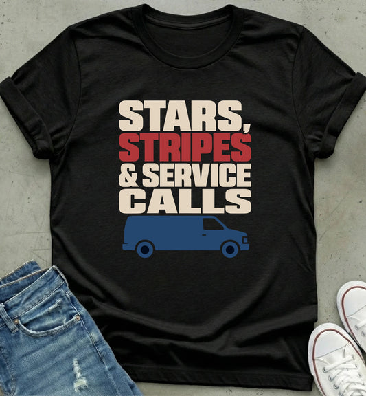 "Stars, Stripes & Service Calls Tee"