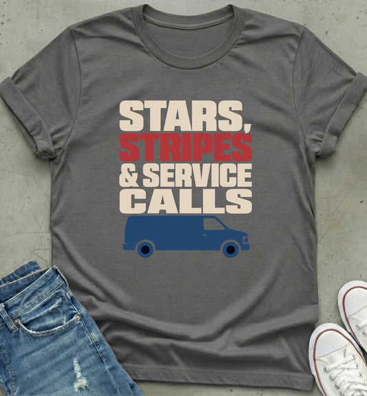 "Stars, Stripes & Service Calls Tee"