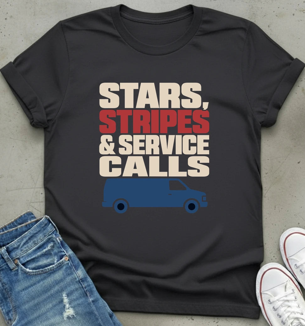 "Stars, Stripes & Service Calls Tee"