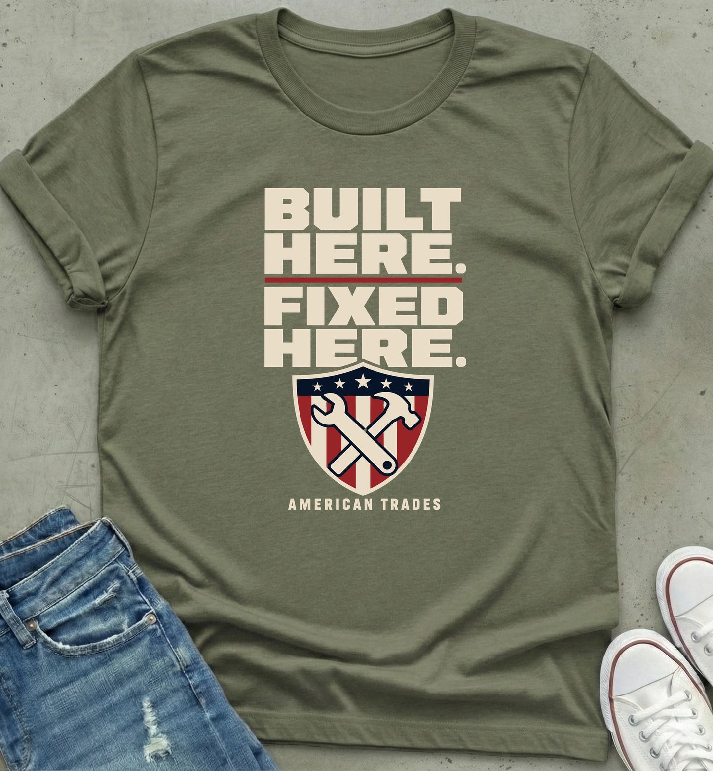 Built Here Fixed Here T-Shirt
