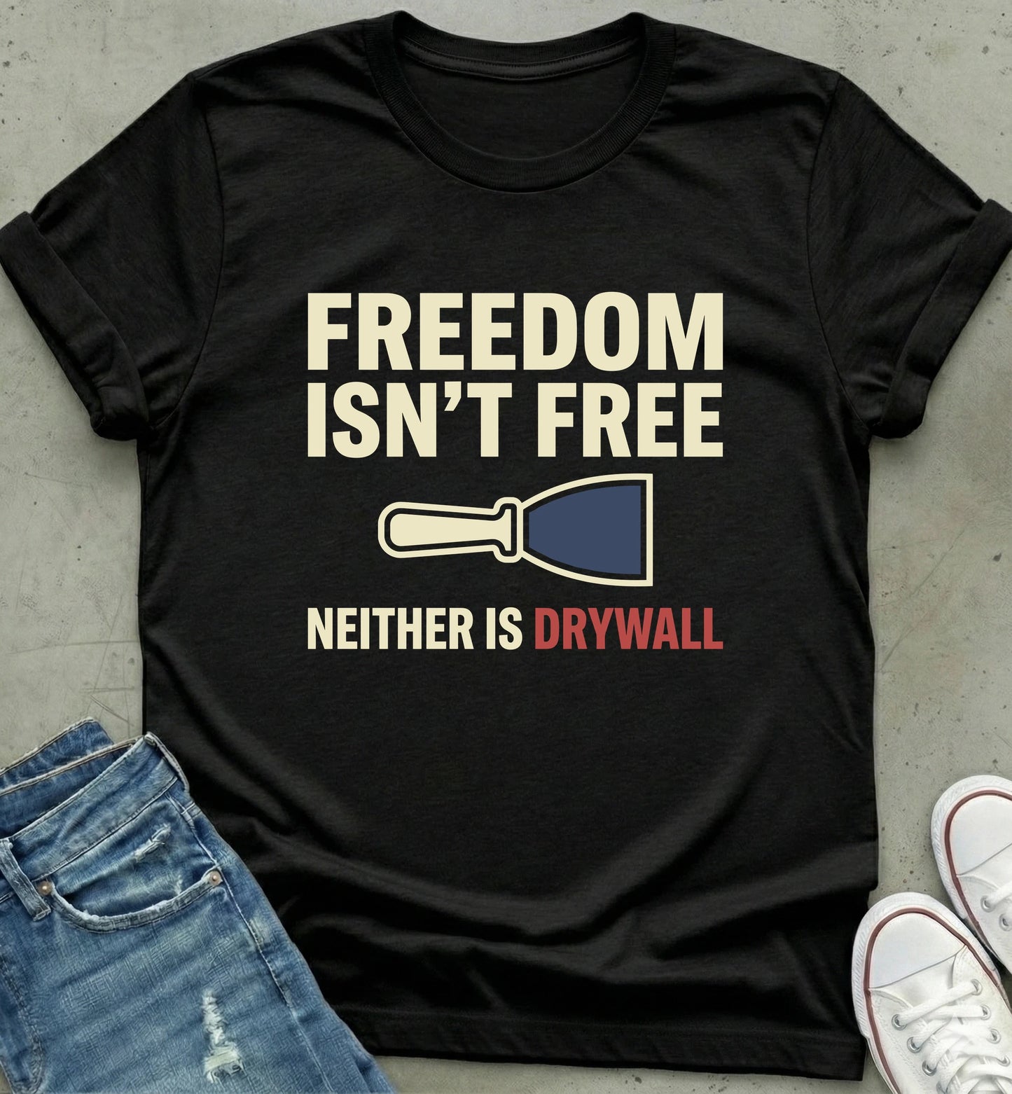 "Freedom Isn't Free Drywall Tee"