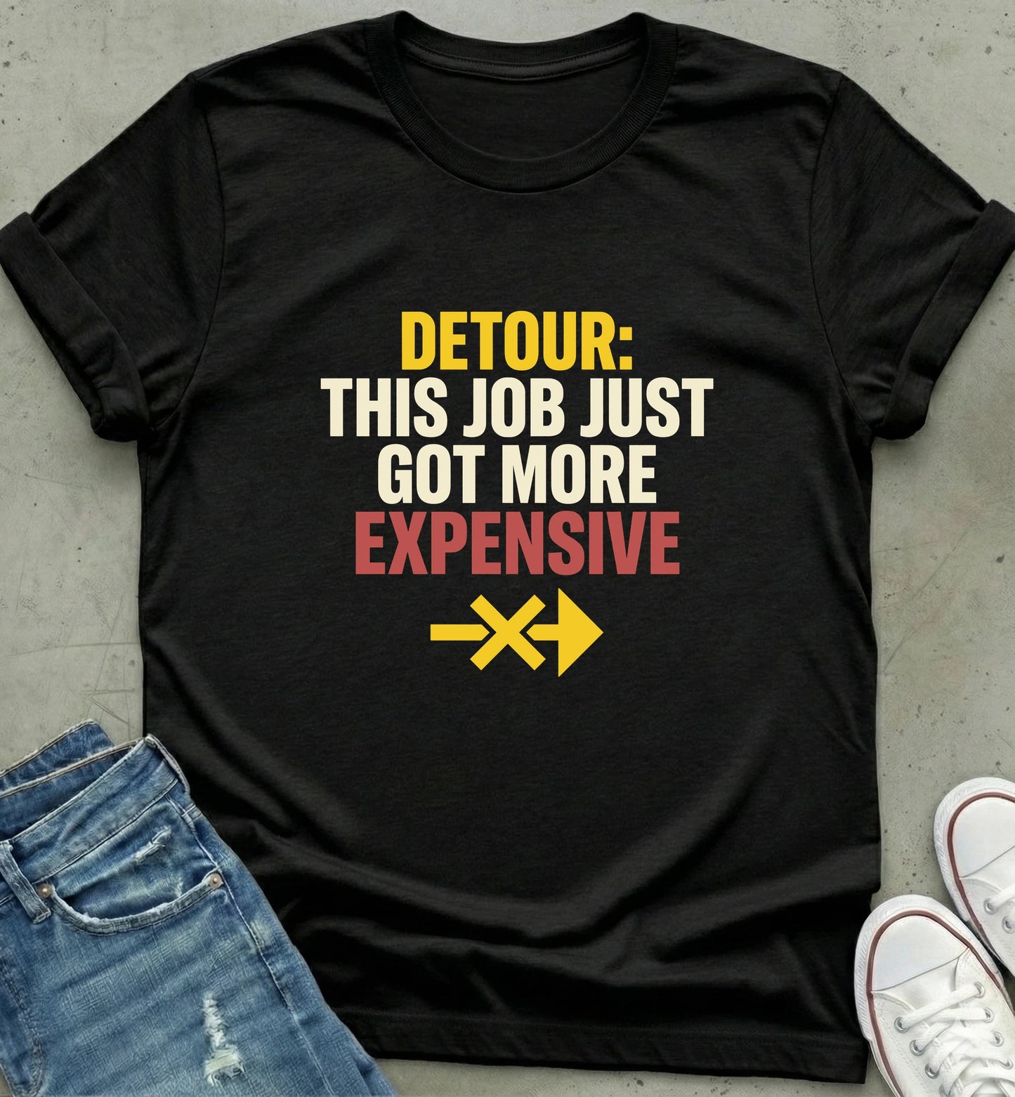 "Detour Expense Alert Tee"