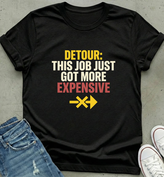 "Detour Expense Alert Tee"