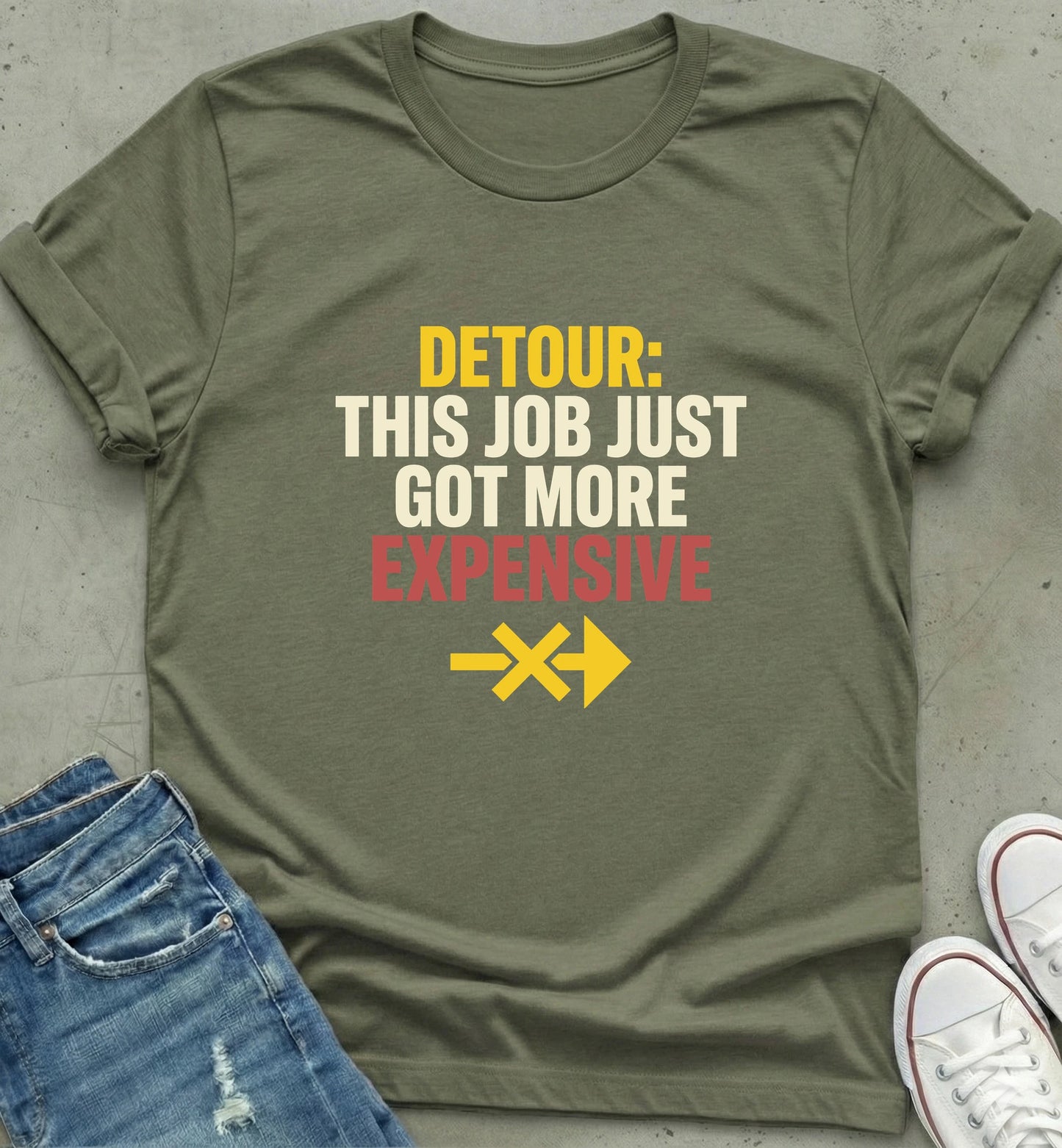 "Detour Expense Alert Tee"