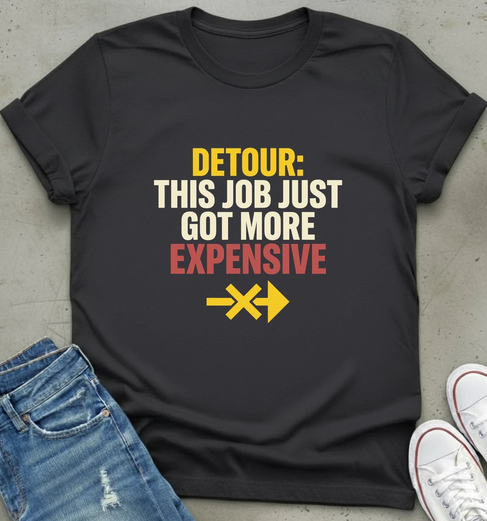 "Detour Expense Alert Tee"