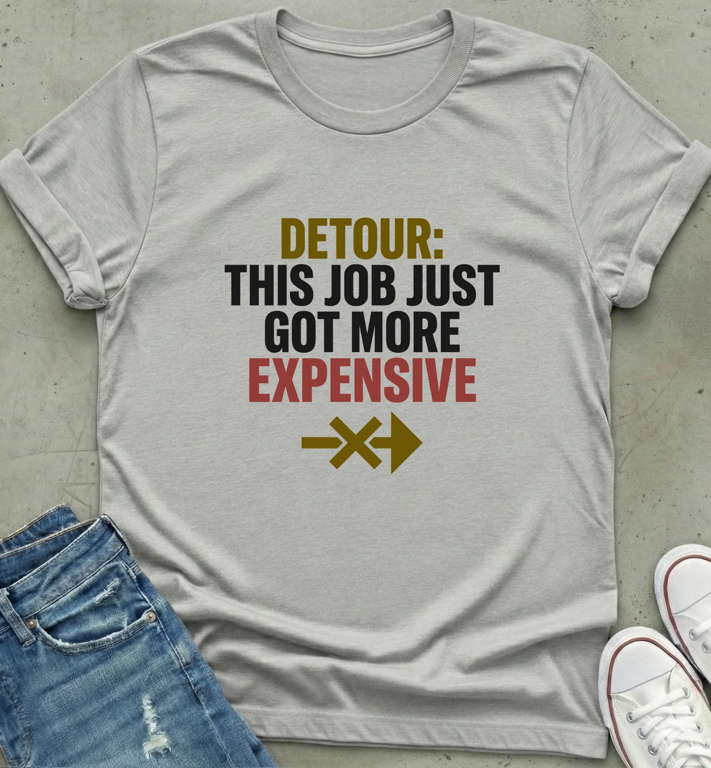 "Detour Expense Alert Tee"
