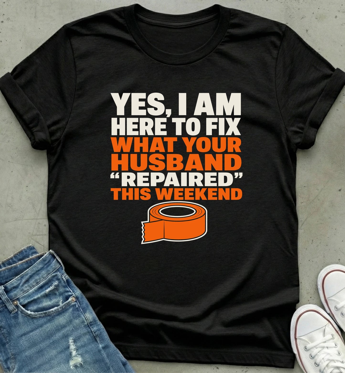 "Weekend Repair Humor Tee"