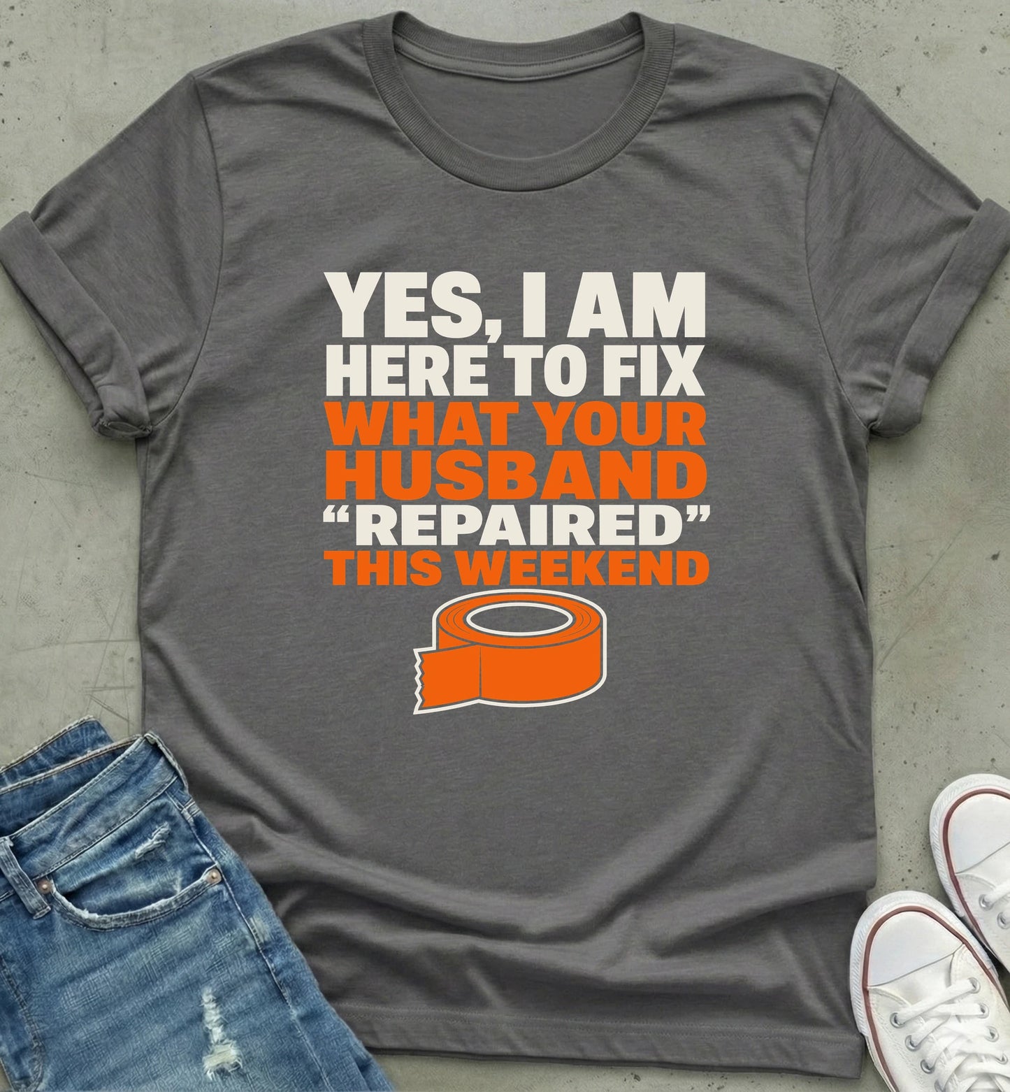 "Weekend Repair Humor Tee"