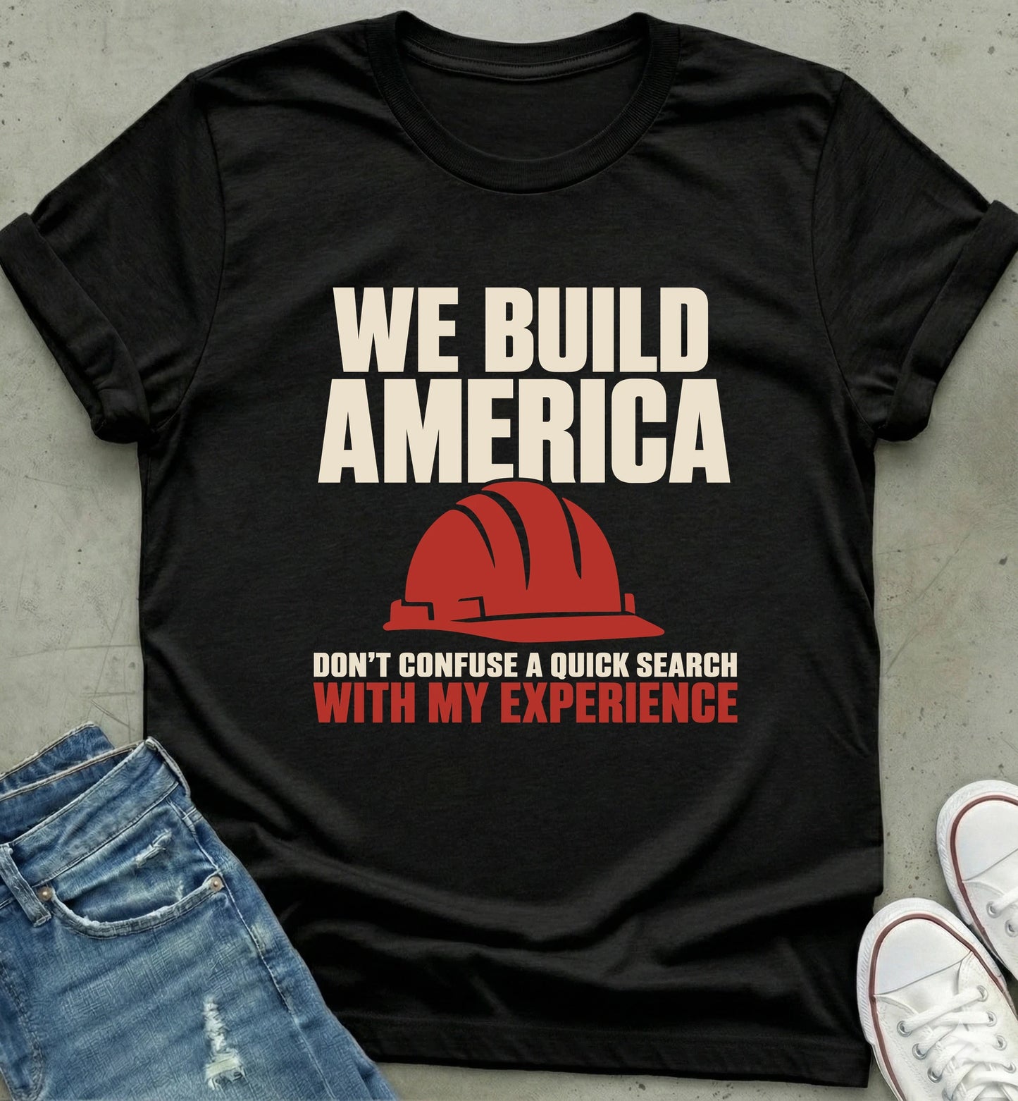 "We Build America" Construction Shirt